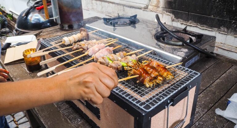 yakitori-grill-in-use